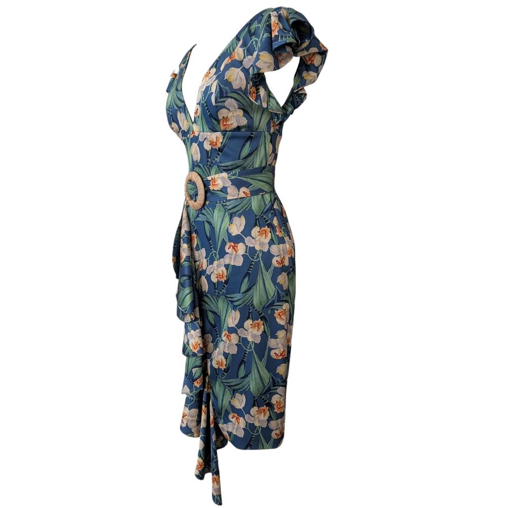 PatBO Floral Belted Midi Dress - Picture 8 of 16